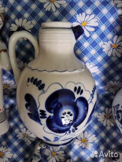 Посуда гжель и фигурки