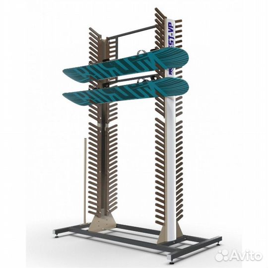 Стеллаж Премиум сп-3 для сноубордов, двухсторонний 219х215х90см SP32-76