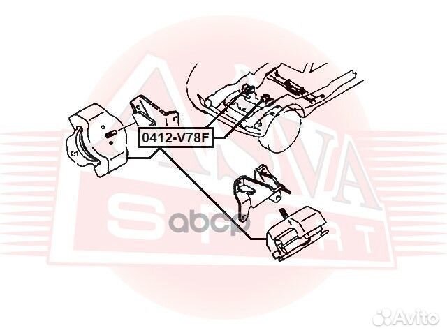 Подушка двигателя mitsubishi pajero III/montero