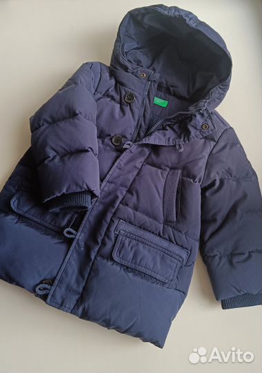 Зимняя куртка, пуховик, Benetton, р 90