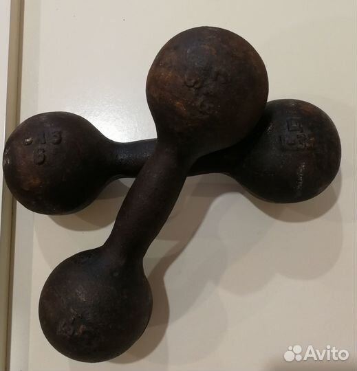 Гири.2 пуда, 8 кг. Гантели. 6кг. 5кг. 3кг