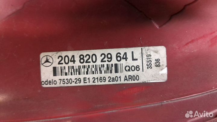 Фонарь (задний) левый Mercedes C W204, 2010