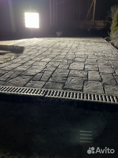 Печатный бетон