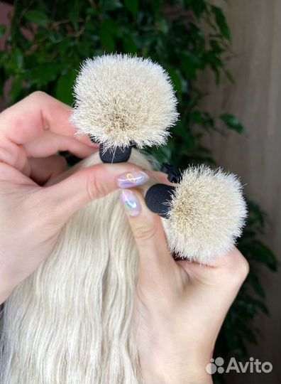 Натуральные волосы, 40см, кудри, надёжно