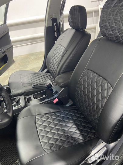 Чехлы Hyundai Solaris 17+ чёрный ромб