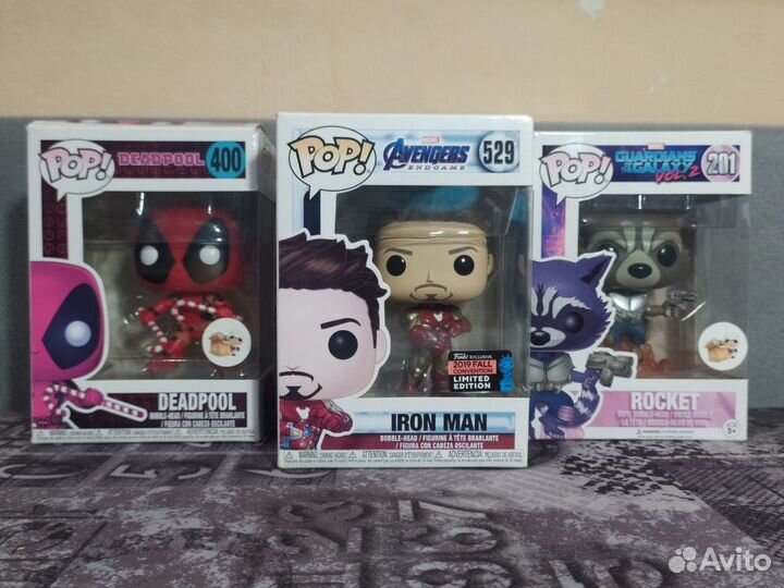 3 Фигурки Funko POP Marvel