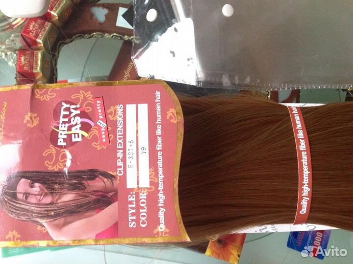 Волосы искусственные на заколках