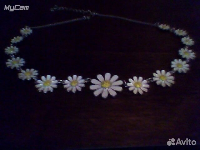 Колье ромашки