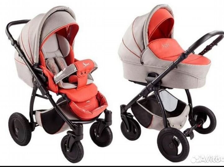 Коляска Tutis Zippy Sport 2 в 1 Cерый/оранжевый