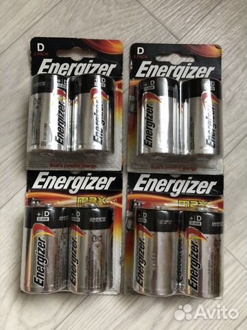 Батарейки Energizer max D (LR20)