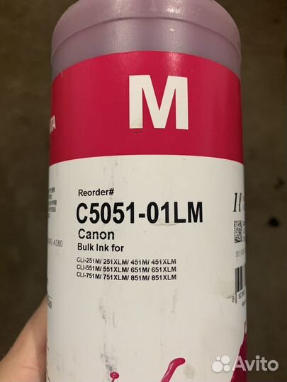 Чернила для принтера canon