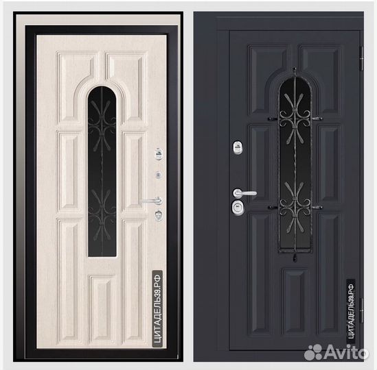 Дверь входная с ковкой