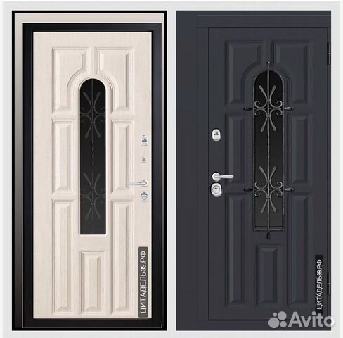 Дверь входная с ковкой