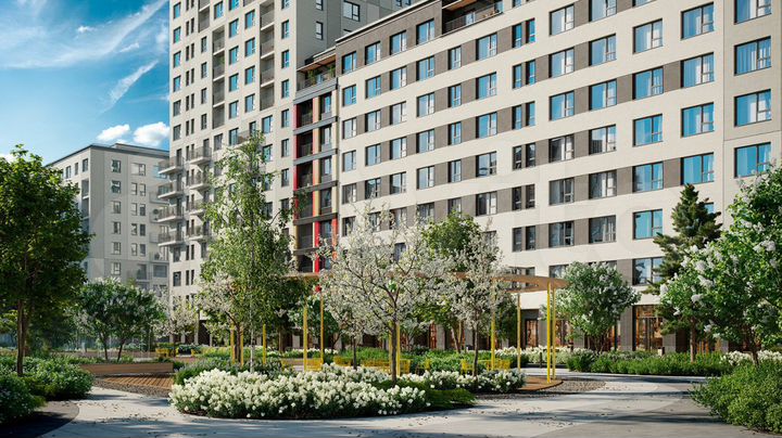 2-к. квартира, 62 м², 4/10 эт.