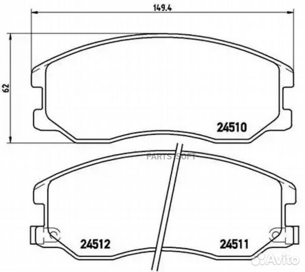 Колодки торм.пер./дат. chevrolet Captiva 2.0-3.2/D/4WD 06/06.opel Antara 2.0-3.2/V6/cdti 05/06