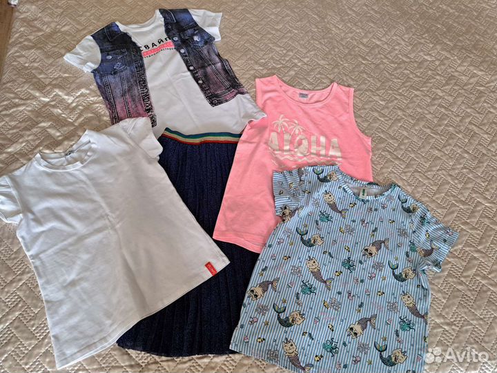 Вещи пакетом на девочку 140 146