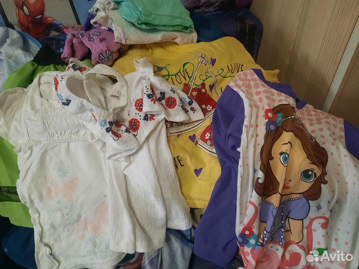 Вещи пакетом для девочки 122-134