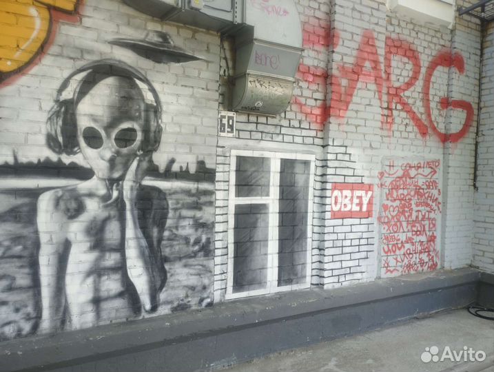 Художник по граффити оформлению всех поверхностей