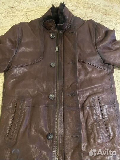 Дубленка мужская кожаная из овчины istnova