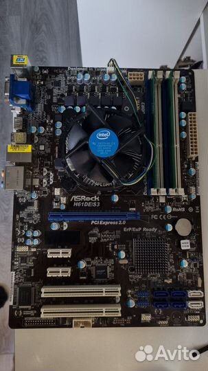 Комплект i5 2500k +h61+8gb