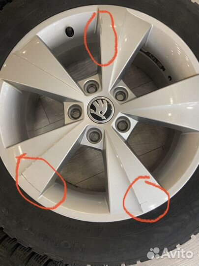 Оригинальные диски Skoda velorum r 16, в сборе