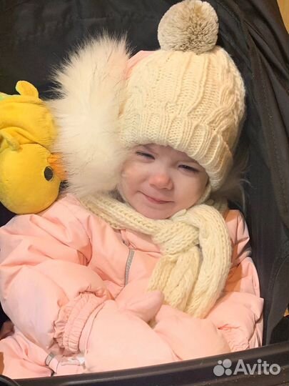 Шапка и шарф зима 1-3г