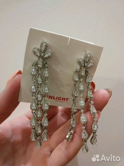 Серьги серебро