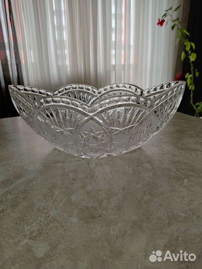 Салатница хрустальная
