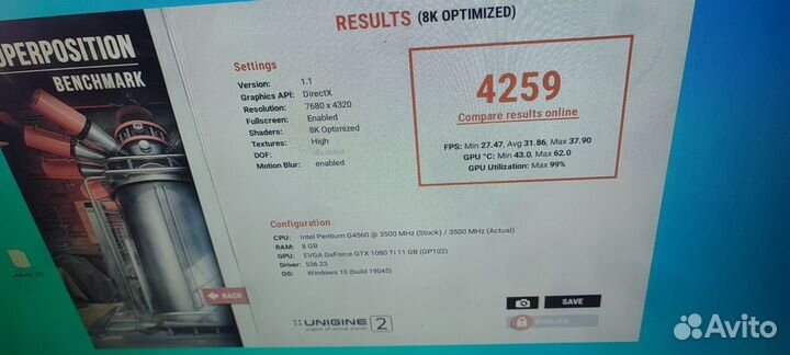 Видеокарта gtx 1080 ti 11 gb gddr5x