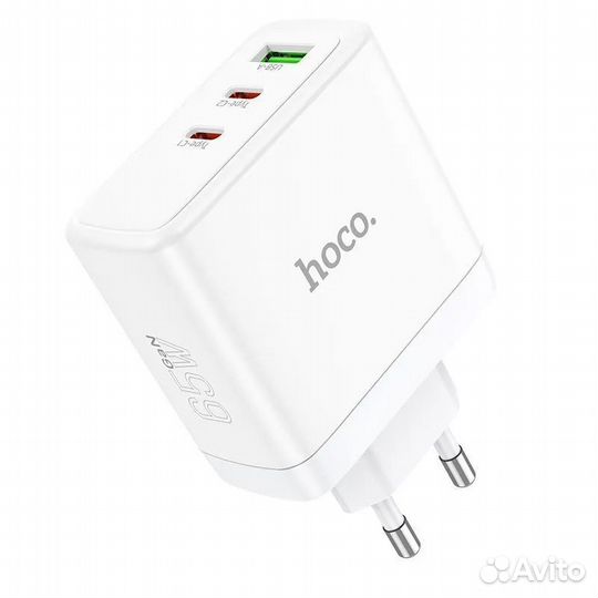 Сетевое зарядное устройство USB/Type-C Hoco 65W