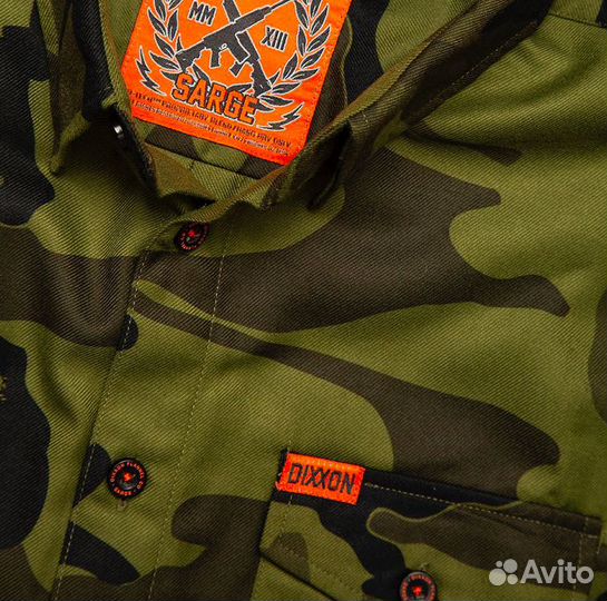 Рубашка dixxon Flannel Co. The Sarge Хаки, Милитар