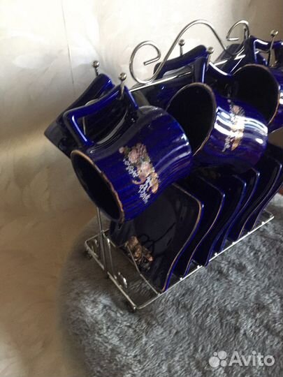 Кофейный сервиз кобальт