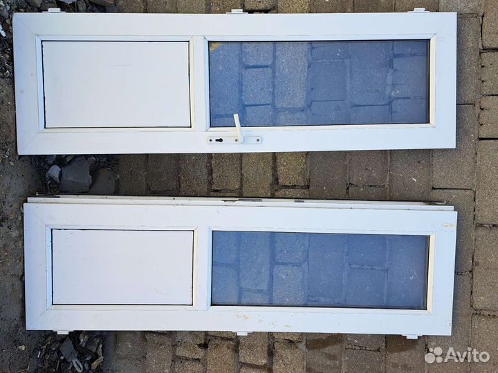 Двери пластиковые со стеклом бу