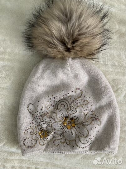 Шапка зимняя для девочки 54 56