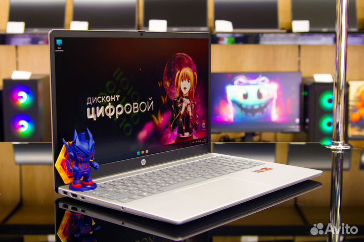 Ноутбук HP 15 IPS Ryzen 5 7520U DDR5-8Gb SSD-512Gb