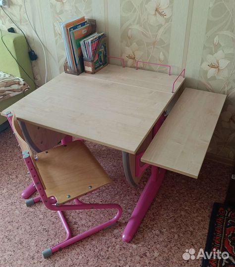 Растущая парта и стул Деми