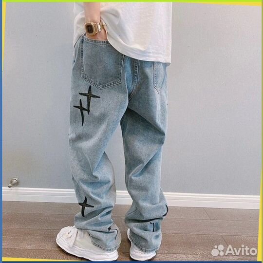 Штаны карго Y2K с крестами (86518 Artikle товара: )