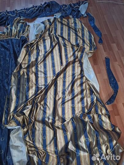 Комплект шторы и покрывало на двуспальную кровать