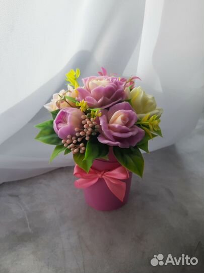 Букет из мыла ручная работа