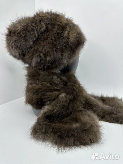 Шапка женская с шарфом