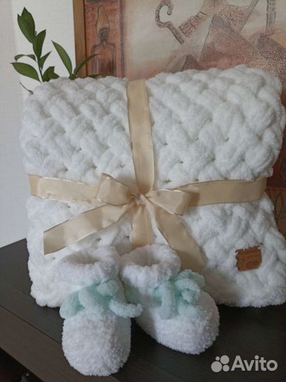 Плед детский плюшевый