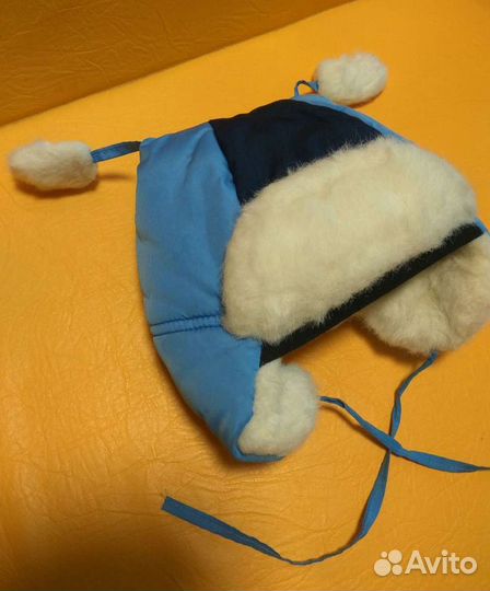 Тёплая зимняя шапка для малыша