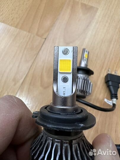 Лед лампы h7 с линзой
