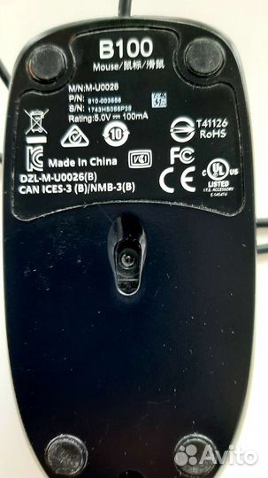 Проводная мышь: Logitech B - 100