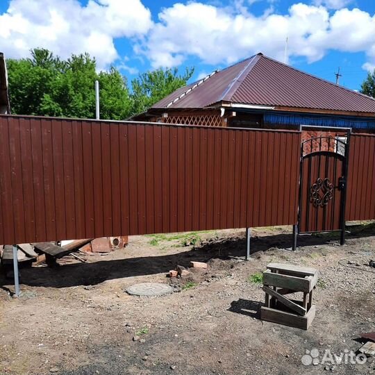 Металлический забор профлист