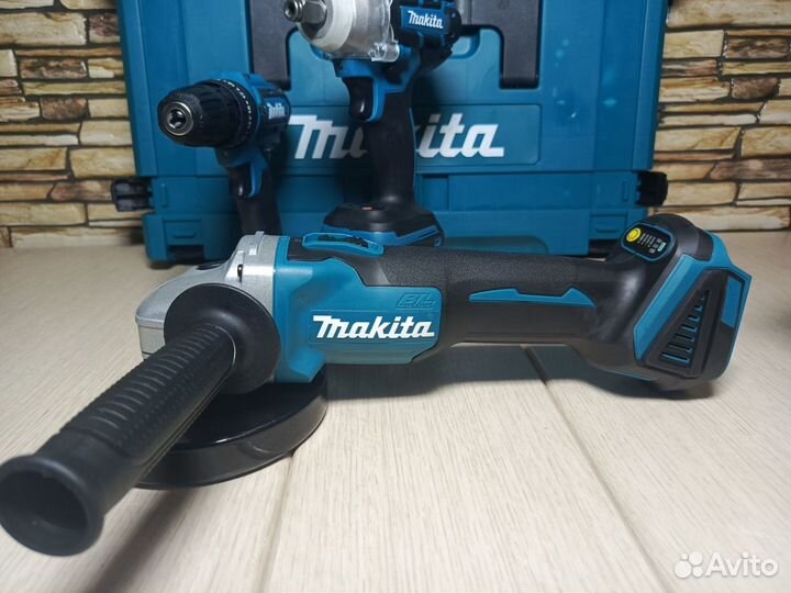 Makita 4в1 Перфоратор Гайковерт Шуруповёрт Ушм 18v