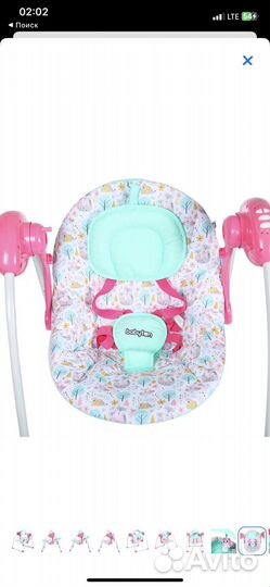 Детские электрокачели babyton