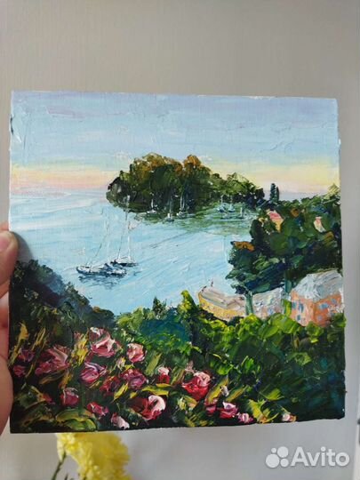 Картина море мазками масло