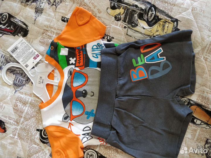 Комплект нов футболка и шорты Kari 80-86