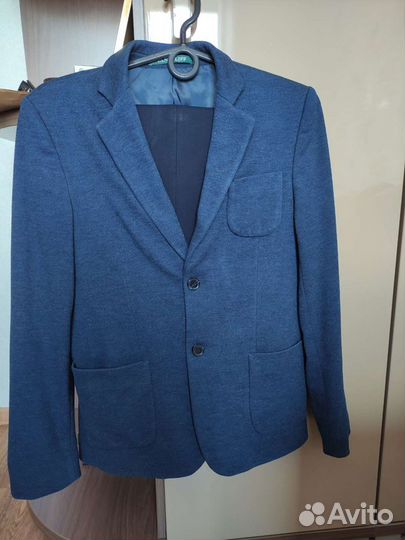 Трикотажный пиджак van cliff + брюки в школу